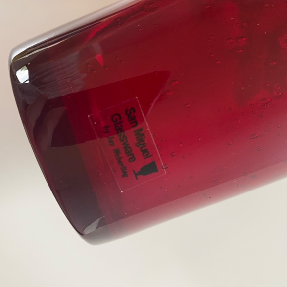 San Miguel hand blown art glass vase bubble Spain - Picture 7 of 7